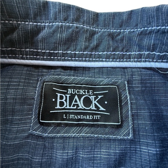 Buckle Black Men’s Wabash River Stretch Shirt Buttons Large Standard Fit - Picture 9 of 9